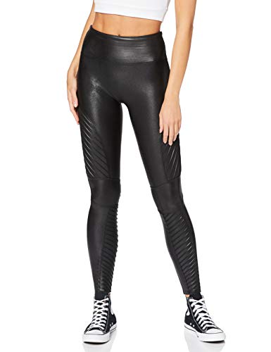 Spanx Structured legginsy modelujące w stylu motocyklowym damskie, Schwarz (Very Black Very Black), M