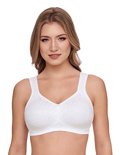 Susa Damski biustonosz bez fiszbin, biały (biały 003), 85D