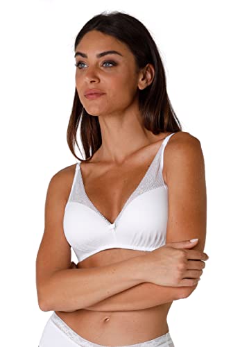 Lovable Damski biustonosz Sensual Touch Exclusive Soft Vela bez fiszbin, Bianco (White 003), 65B