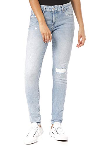 Pepe Jeans Pixie dżinsy damskie, Niebieski (Destroy Denim Re), 30W / 32L
