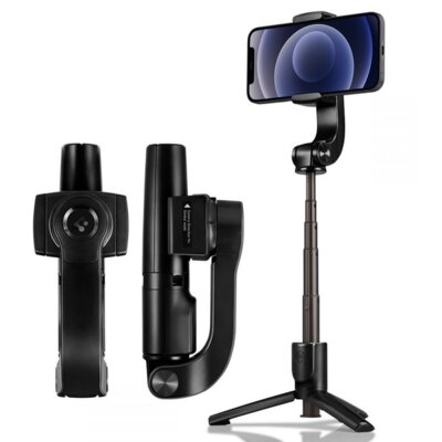 Spigen Uchwyt Selfie Stick Gimbal Tripod S610W, czarny 8809710757653