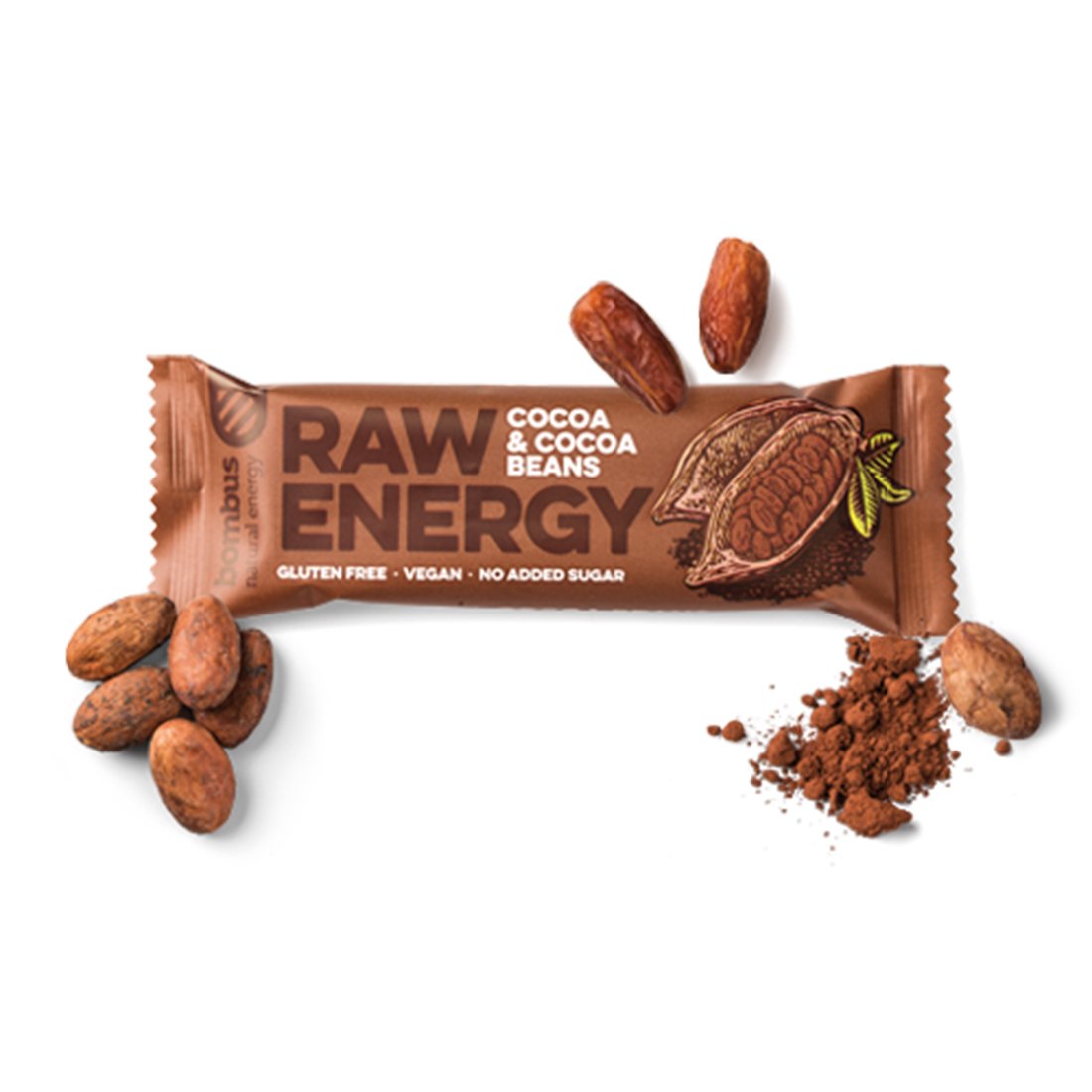 Bombus Baton Raw Energy 50 g salty caramel & peanuts