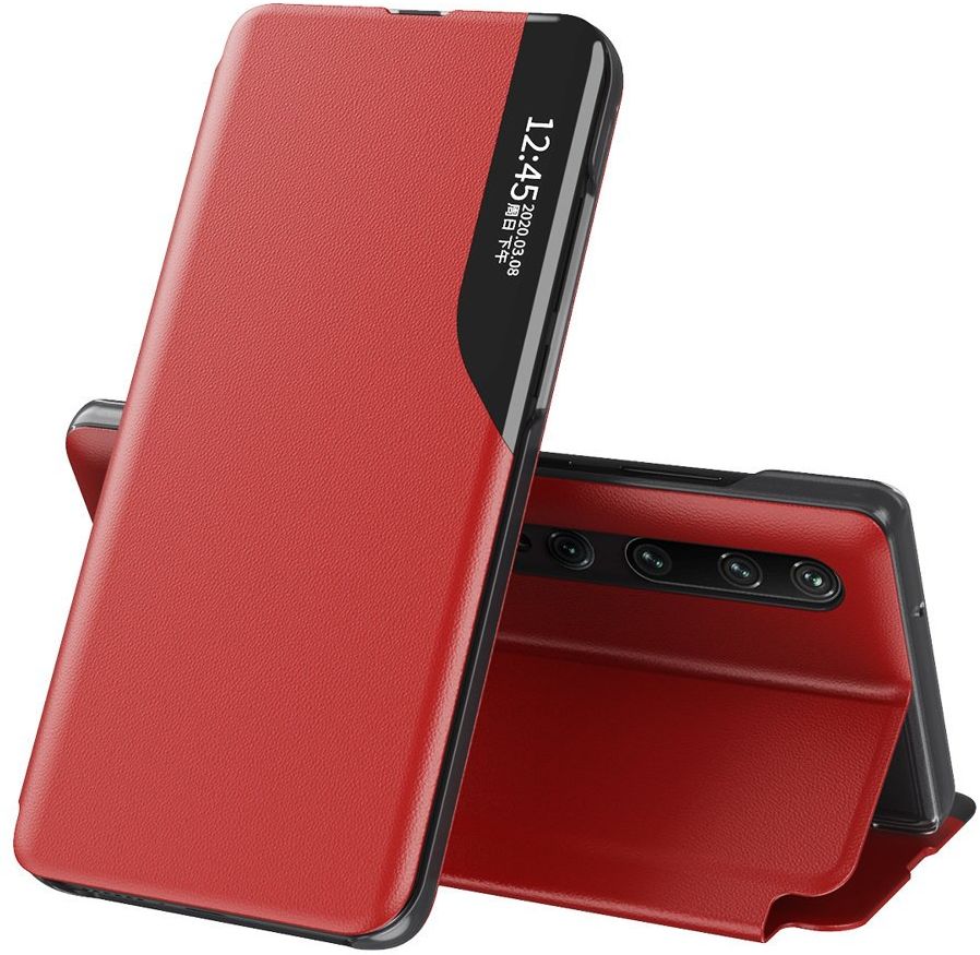 Eco Leather View Case Xiaomi MI 10T / MI 10T Pro red