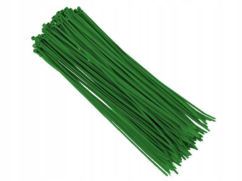 Carmotion Opaski kablowe nylonowe 300x3, 6mm (zielone) 100szt