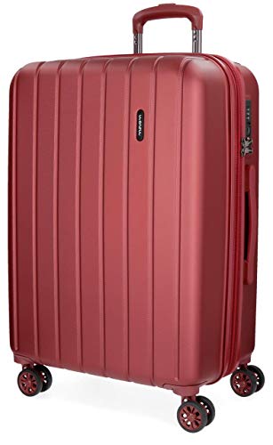 Drewniany zestaw bagażowy, Rojo, 75 cm, Duża walizka