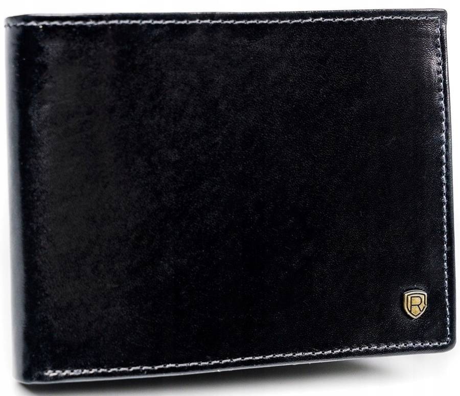 Portfel Skórzany Męski Rozbudowany Skóra Naturalna Rovicky RFID