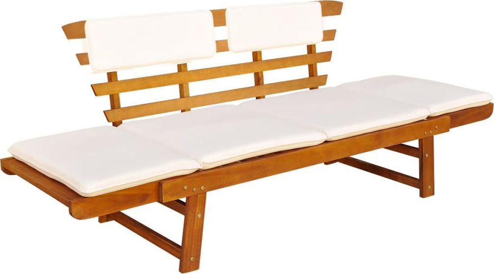 Elior drewniana ławka ogrodowa Issen, brązowa 4070