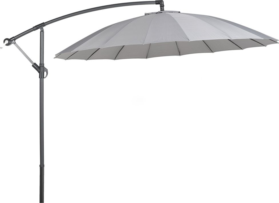 Beliani Parasol ogrodowy Calabria II ciemnoszary 268 cm