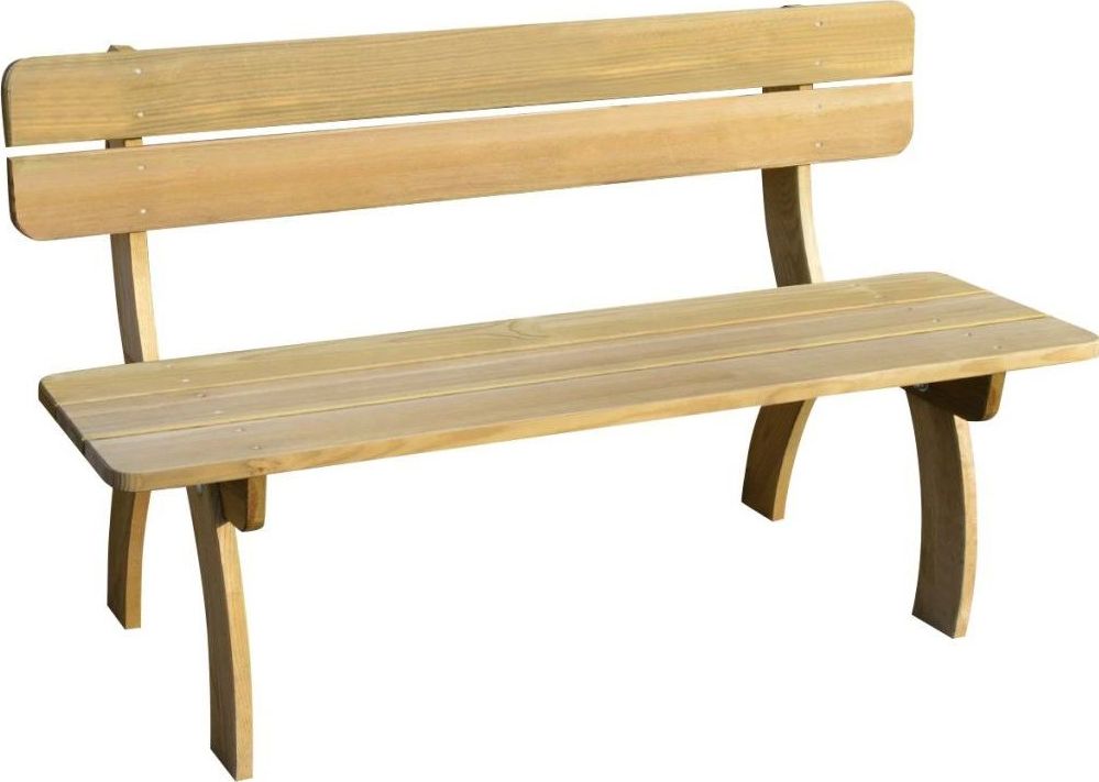 Elior Drewniana ławka ogrodowa Abder - brązowa