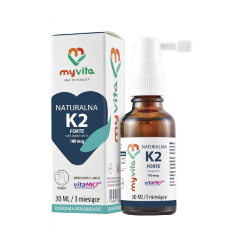 MyVita Witamina K2 Mk-7 Z Natto W Płynie 20Ml 400 Kropli Myvita