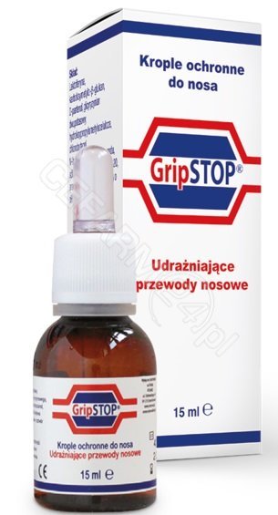 GripSTOP krople ochronne do nosa 15 ml