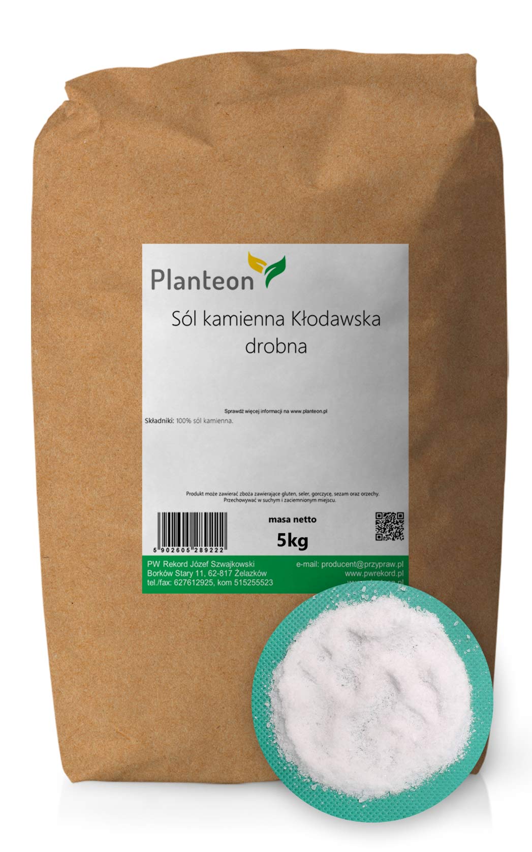 Sól kamienna Kłodawska drobna 5kg