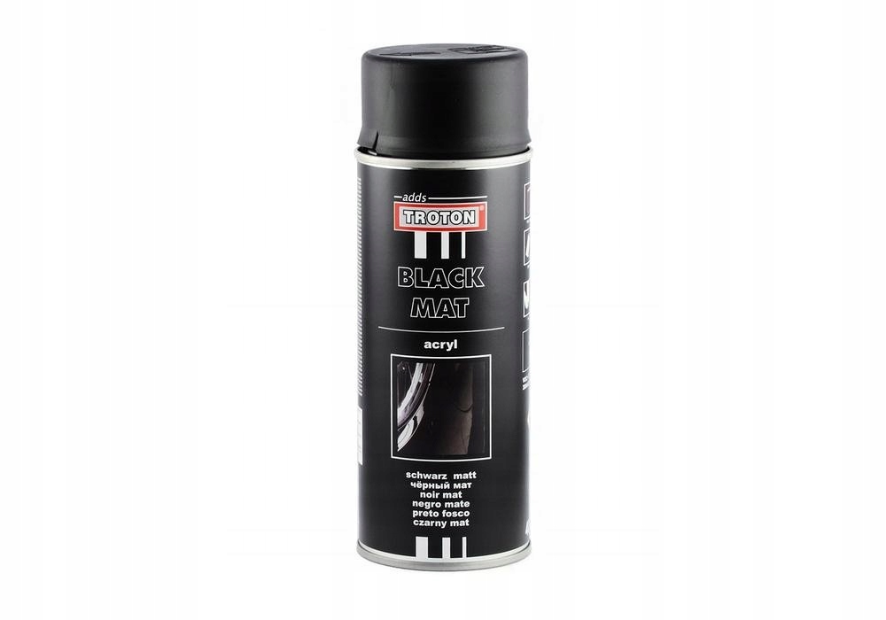 TROTON LAKIER AKRYL CZARNY MAT 400ML SPRAY 300002303 300002303