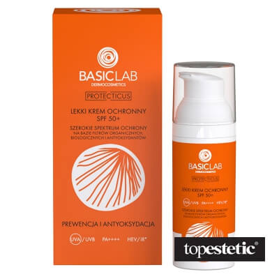 Basiclab lekki krem ochronny do twarzy SPF50+ 50ml