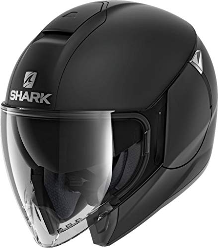 Shark City Cruiser, kask motocyklowy, czarny matowy, L