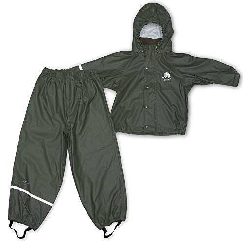 CeLaVi Spodnie przeciwdeszczowe Rainwear Suit - Basic dla chłopców, kolor: zielony, rozmiar: 92 (90)