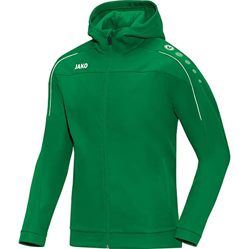 JAKO Męska kurtka z kapturem Classico Basic, sportowa zieleń, XXL