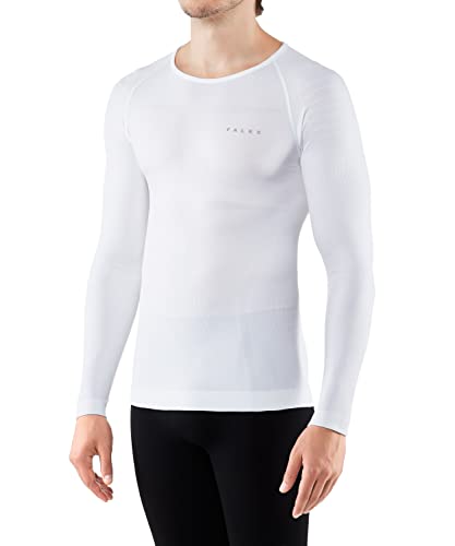 Falke męska koszulka z długim rękawem Warm Tight Fit, Sport Performance Materiał, 1 sztuka biały Weiß (White 2860) M 39611