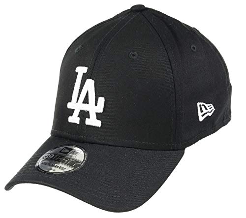 New Era męska czapka z daszkiem 39thirty Los Angeles Dodgers czarny czarno-biały M-L