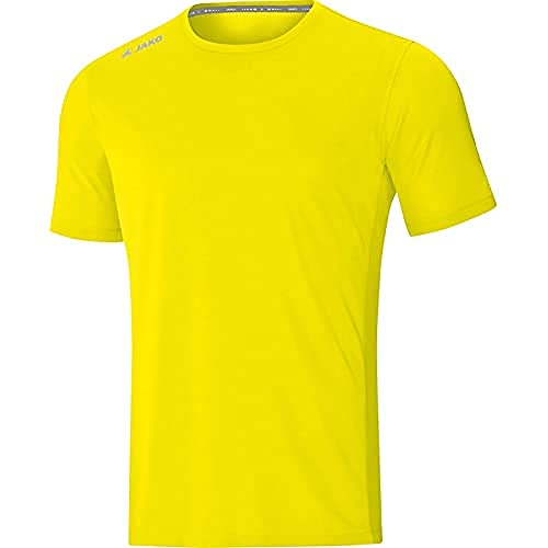JAKO Jako męski T-shirt Run 2.0, neonowo-żółty, M 6175