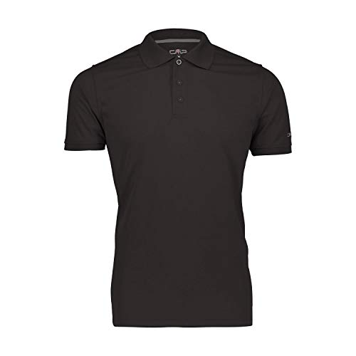 CMP męska koszulka polo 3t60077 czarny Nero-cemento 52