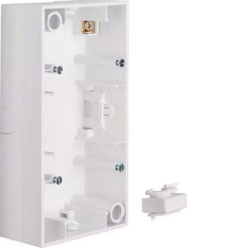 Hager Polo S.1 Puszka natynkowa podwójna biały połysk 10428989 10428989