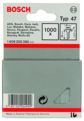 Bosch Gwóźdź, typ 47 1,8 x 1,27 x 28 mm 1609200380