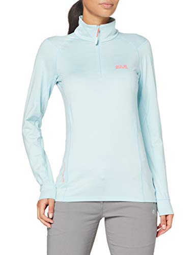 Jack Wolfskin Damska bluza z suwakiem na śnieg niebo, matowy niebieski, S
