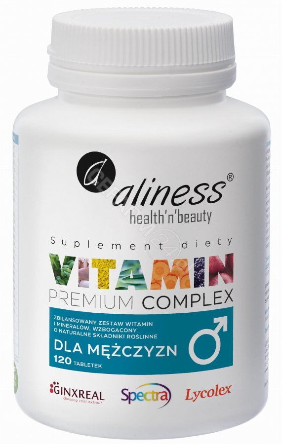 Aliness Premium Vitamin Complex dla mężczyzn 120 tabletek FB45-106AD