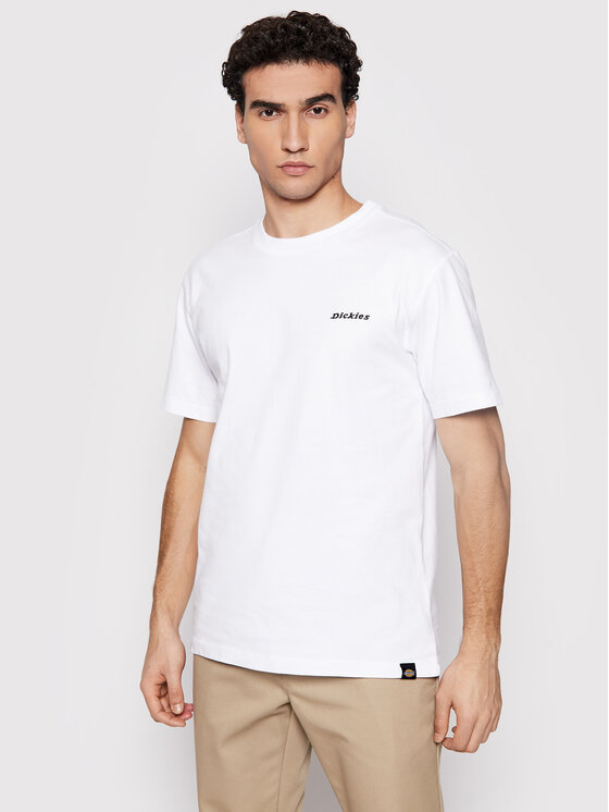 Dickies T-Shirt Ss Loretto DK0A4X9OWHX Biały Regular Fit