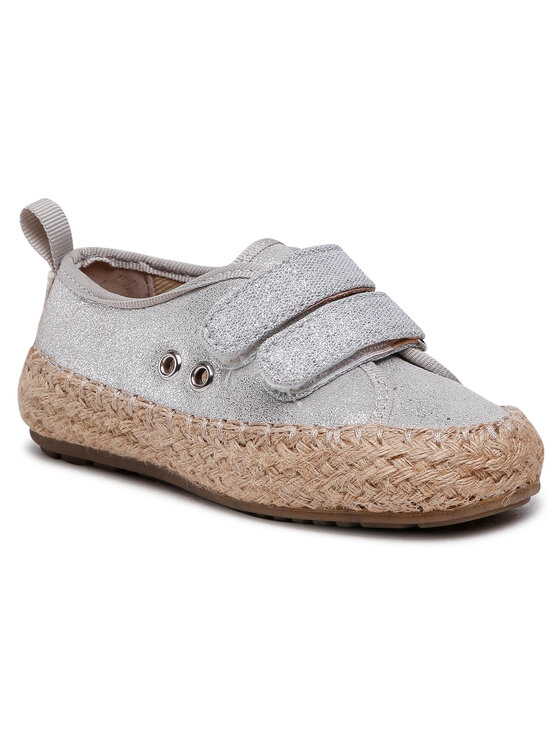 Emu Australia Espadryle Millner Metallic K12506 Srebrny