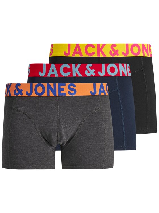 Solid Jack&Jones Komplet 3 par bokserek Crazy 12151349 Kolorowy