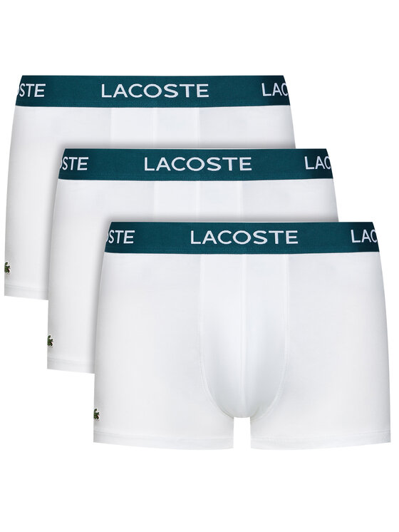 Lacoste Komplet 3 par bokserek 5H3389 Biały