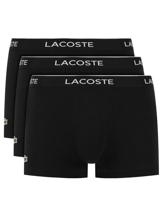 Lacoste Komplet 3 par bokserek 5H3389 Czarny