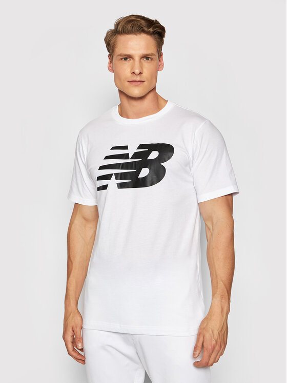 New Balance T-Shirt Classics Tee MT03919 Biały Athletic Fit