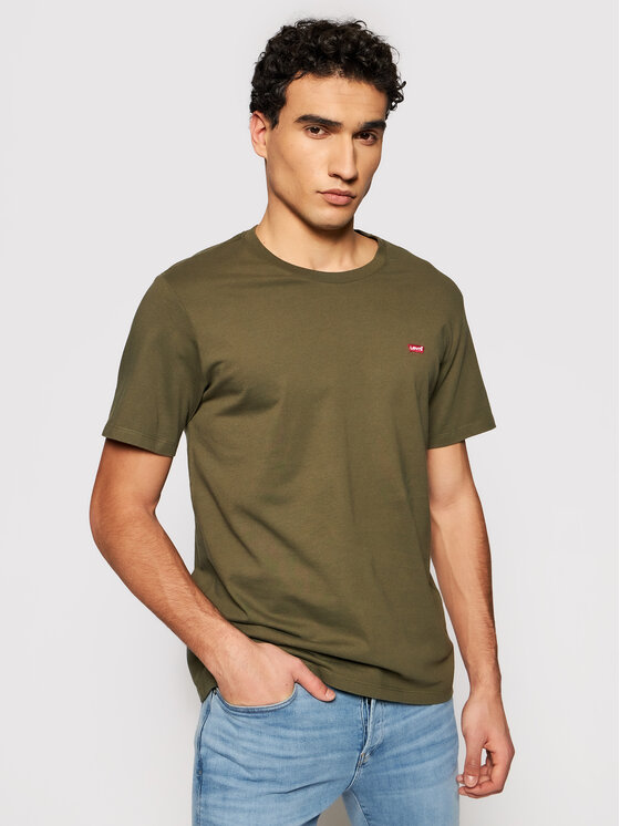 Levi's T-Shirt Original Housemark 56605-0021 Zielony Standard Fit
