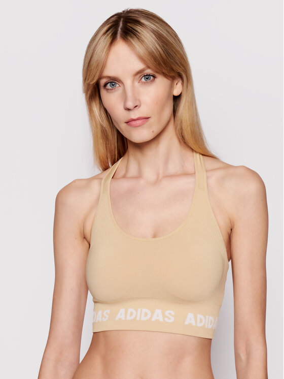 Adidas Biustonosz top T Aeroknit GV5122 Żółty