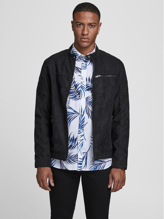 Jack&Jones Kurtka bomber Rocky 12147218 Czarny Regular Fit