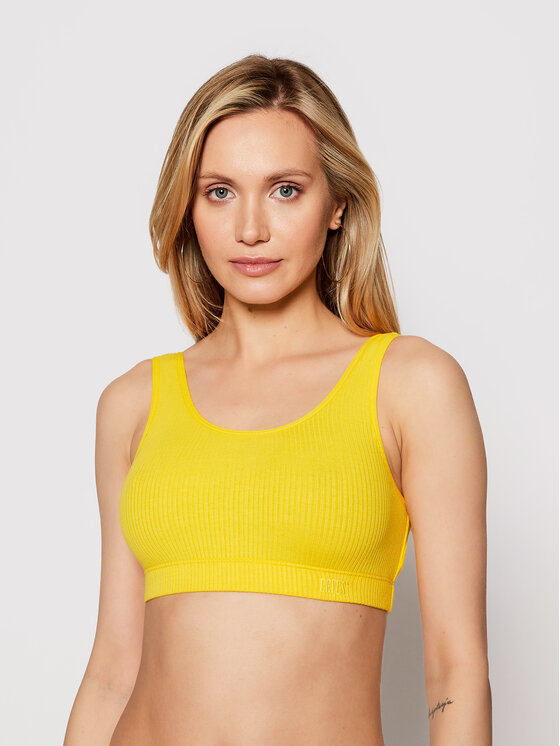 Levi's Biustonosz top Rib Bra 16580-0005 Żółty