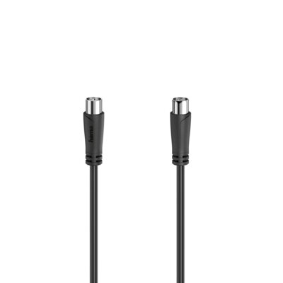 Kabel antenowy HAMA 90dB wtyk antenowy - gniazdo antenowe 1,5m czarny