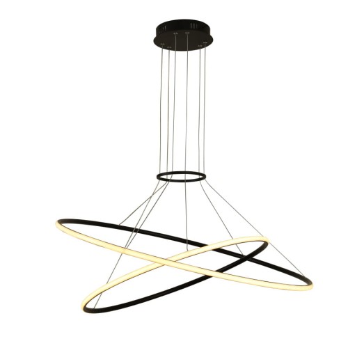 Light Prestige Halifax wisząca czarna LP-940/2P 4BK