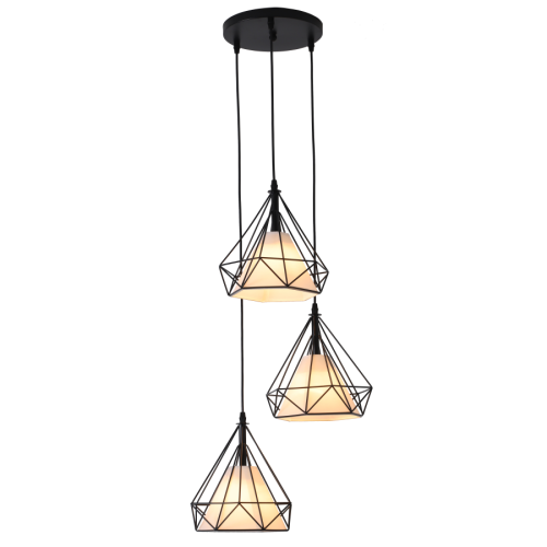 Light Prestige Nola 3 wisząca czarna LP-076/3P BK