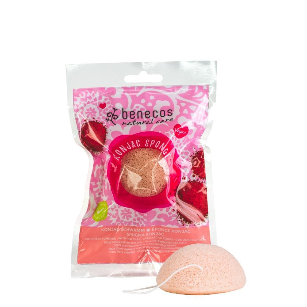 Konjac benecos: Natural Sponge Red Clay B09436