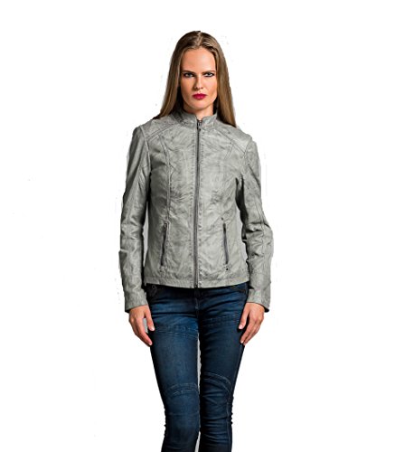 Urban Leather modna skórzana kurtka Rt01, xl, szary UR-231