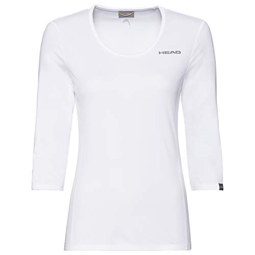 Head Club Tech koszulka damska 3/4 W T biały biały XX-L 814359-WH XXL