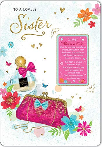 Regal Publishing Kartka urodzinowa dla siostry  22,9 x 15,2 cm  regał publishing C80588