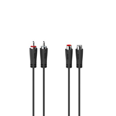 Hama Przedłużacz audio 2 wtyki RCA 2 gniazda RCA 1,5m 205259 > PIĄTY PRODUKT 99%