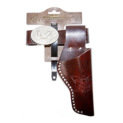 Bauer Spielwaren J.G. Schrödel 7500155 - Pasek Eagle na testerze z nitami, 1 kabura, 95-135 cm, brązowy