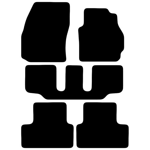 Carsio Dopasowane czarne dywaniki samochodowe do Maz-da 5 (5 sztuk) 2005-2011 - zestaw 5-częściowy