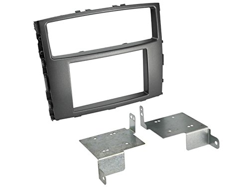 2 DIN Zestaw do montażu radia Osłona Kabel przyłącza radia Adapter antenowy Kompletny zestaw do Mitsubishi Pajero 2006-2014 czarny